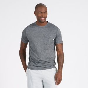 VUORI- Tradewind Performance Tee Athletic Workout Running CrossFit T Shirt Grey